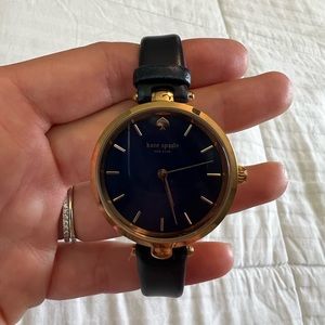 Kate Spade York Ladies Metro Three-hand Navy Leather Watch